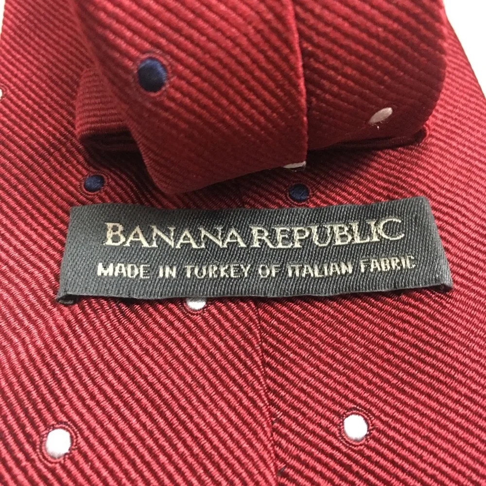 Banana‎ Republic Polka Dot 100% Silk Tie Men’s